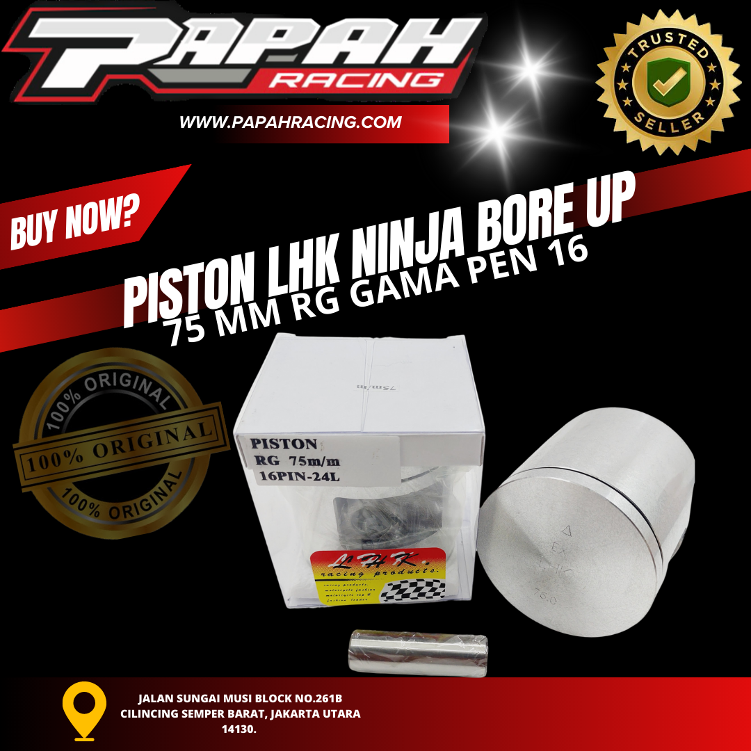 PISTON NINJA BORE UP 75 MM RG GAMA PEN 16